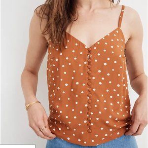 MADEWELL Button-Down Cami Top in Inkspot Dots